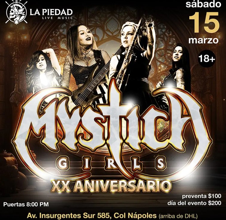 Mystica Girls está lista para celebrar dos décadas de música con un concierto inolvidable el próximo...